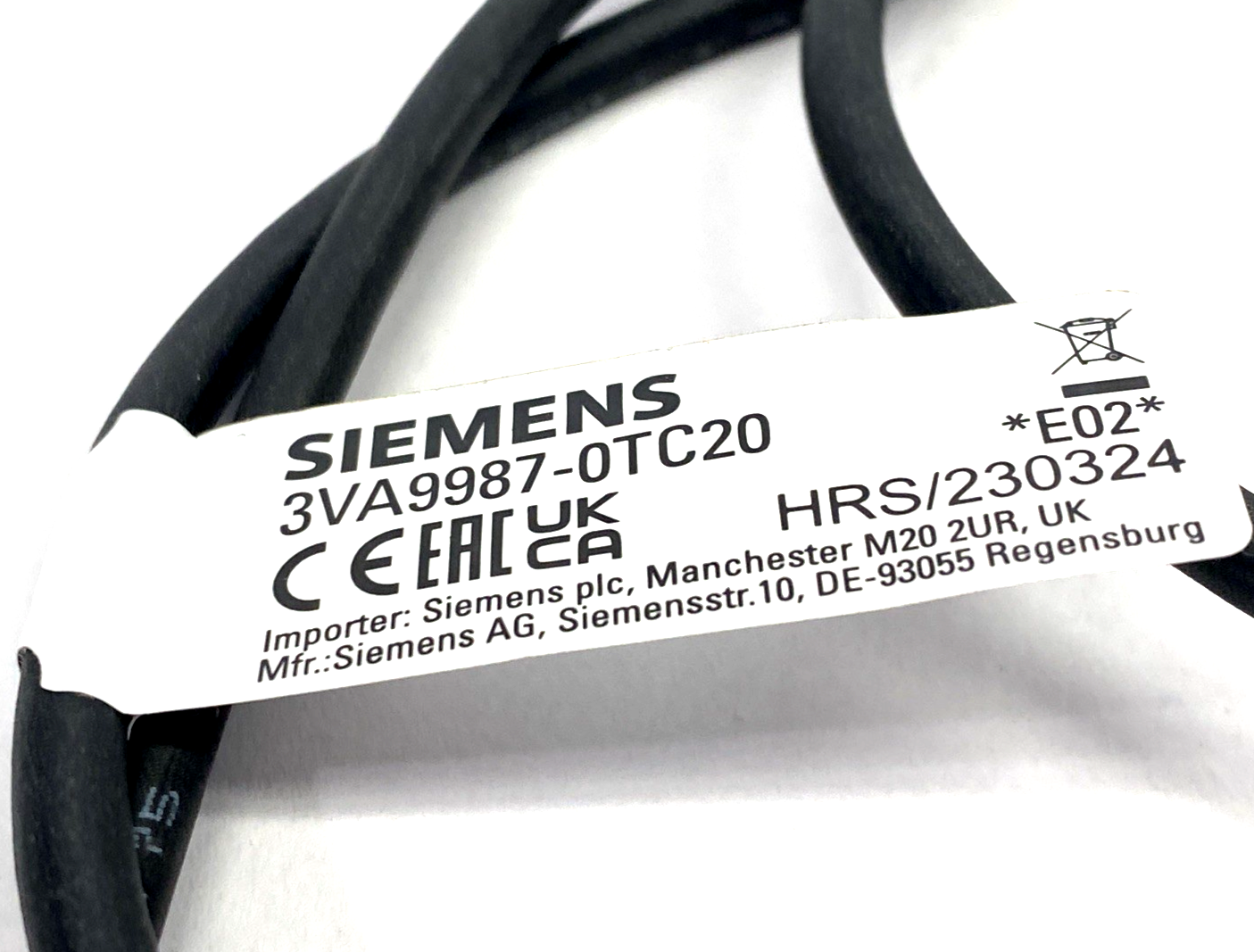 Siemens 3VA9987-0TC20 3VA-Line Connecting Cable 1.0m - Maverick Industrial Sales