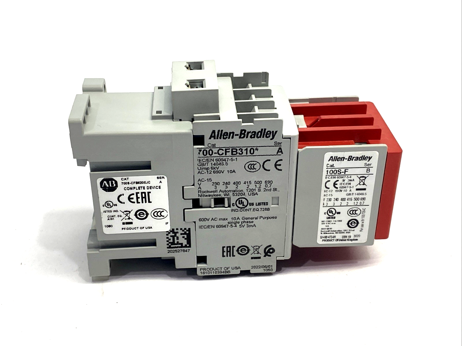 700S-CFB620EJC | Allen Bradley Ser. A Guardmaster Safety Relay 24VDC - Used - Maverick Industrial Sales