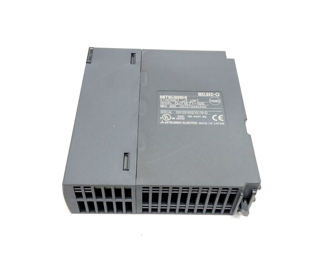 Mitsubishi QJ71E71-100 Ethernet I/F Communications Module 10Base-T/100Base-TX - Used - Maverick Industrial Sales