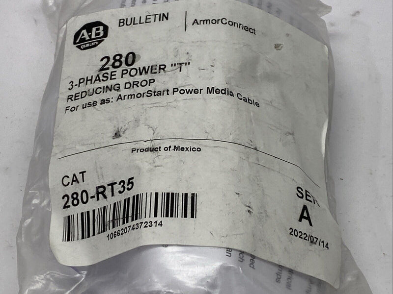 Allen Bradley 280-RT35 Ser. A ArmorStart Power Tee 3PH M35 4-Pin - M22 4-Pin - Maverick Industrial Sales