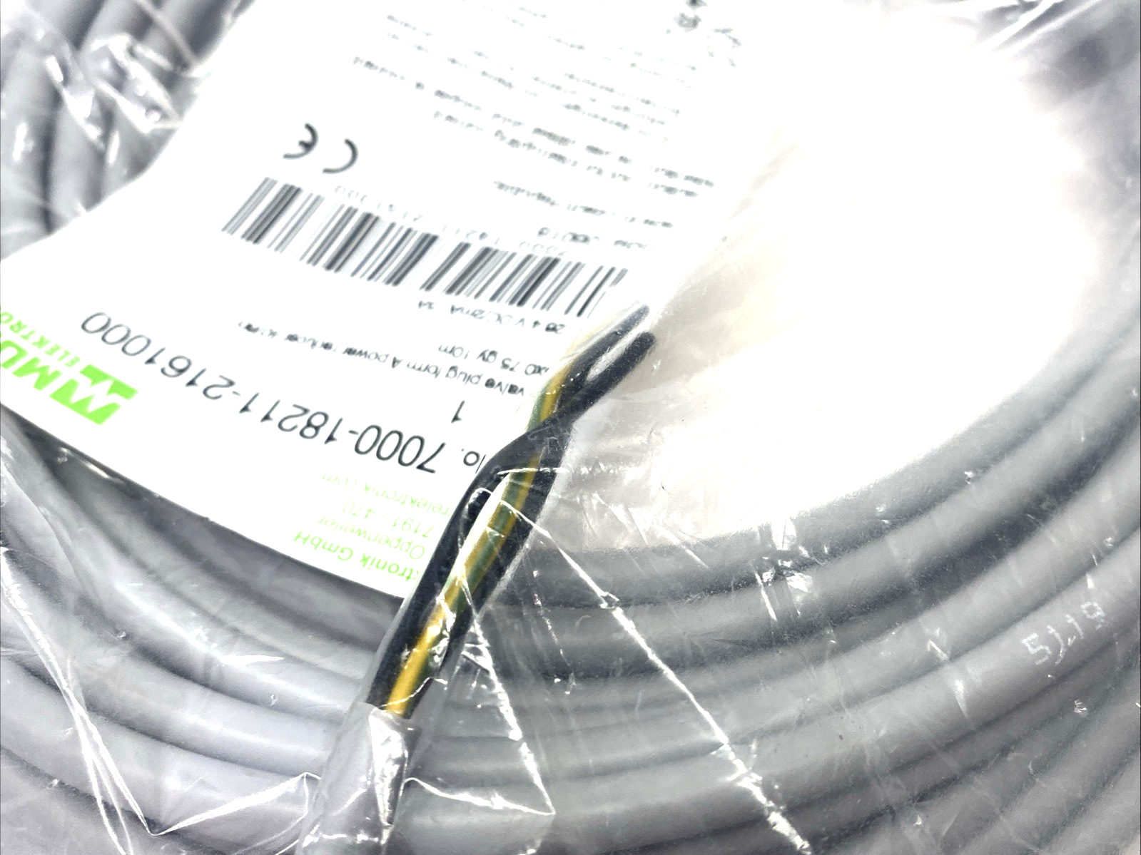 Murr Elektronik 7000-18211-2161000 MSUD Valve Plug A-18mm w/Cable 10m - Maverick Industrial Sales