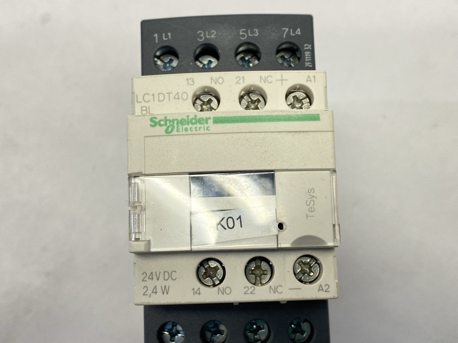 Schneider Electric LC1DT40BL IEC Contactor 4P 40A 24VDC Coil - Maverick Industrial Sales