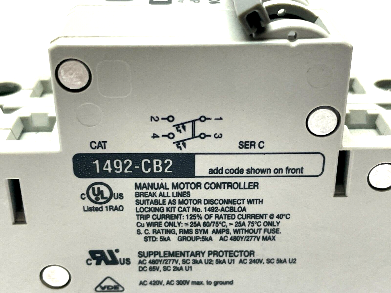 Allen Bradley 1492-CB2H150 Ser. C Motor Circuit Breaker - Maverick Industrial Sales