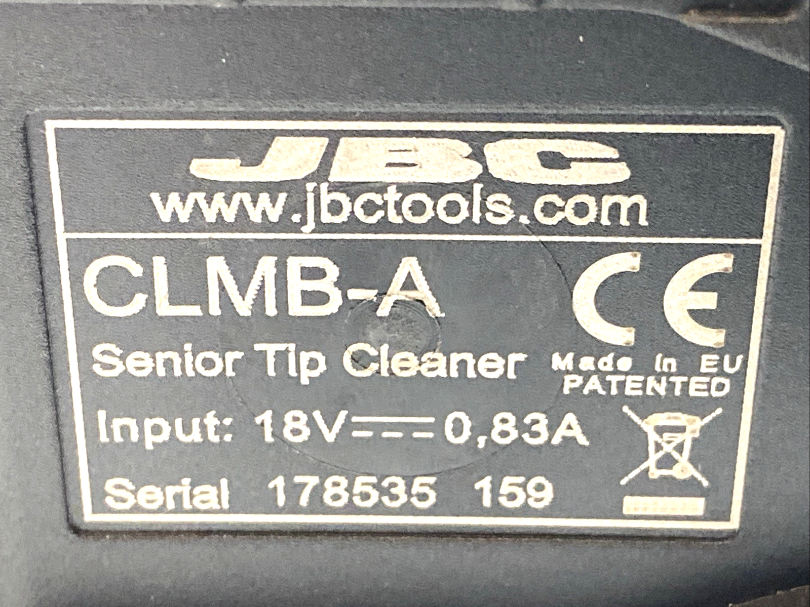 CLMB-A | JBC Senior Soldering Tip Cleaner - For parts or not working - Maverick Industrial Sales