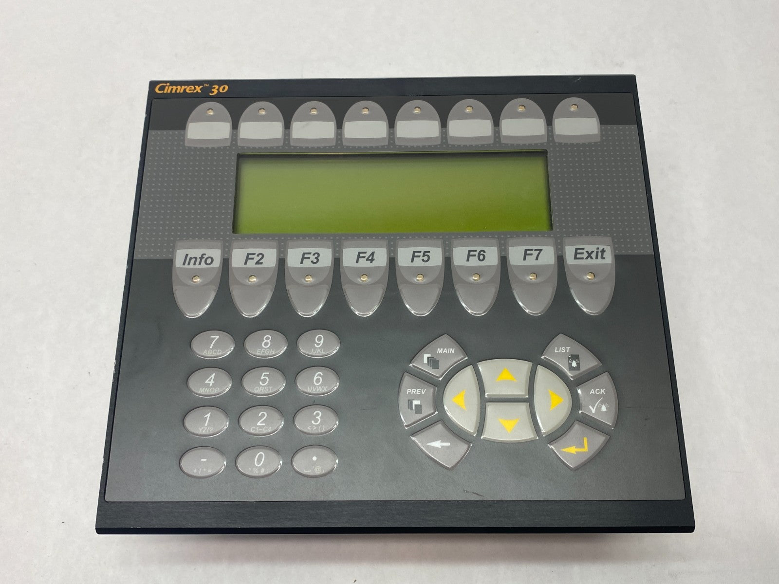 04381A | Beijer CIMREX 30 Operator Display/Control Panel 24VDC 450mA 0546-020 - Used - Maverick Industrial Sales