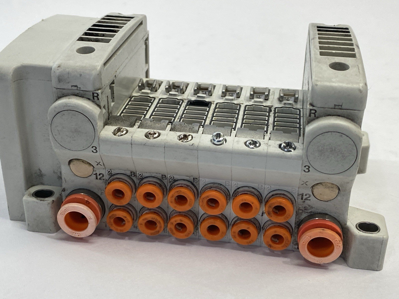 VV5QC11-06N3FD0-S | SMC Base Mounted Manifold Plug-In - For parts or not working - Maverick Industrial Sales