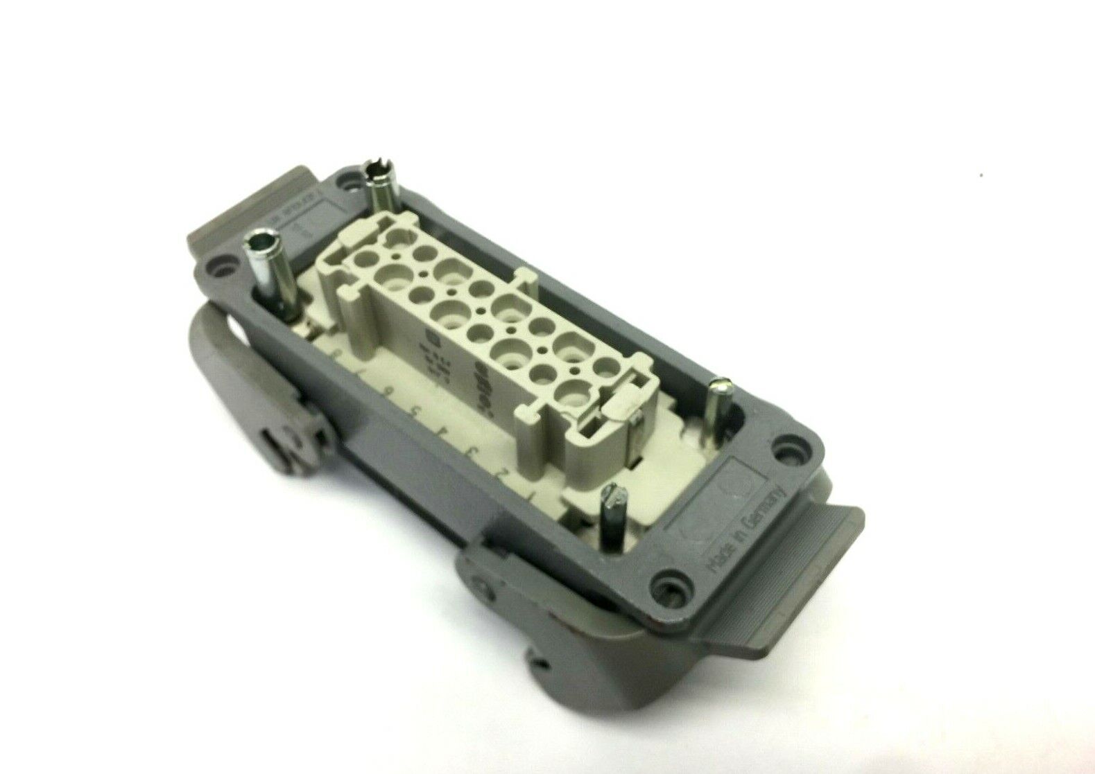 Harting 09 33 016 2702 Han 16 E-F Insert Female Crimp w/ 2 Lever Housing - Maverick Industrial Sales