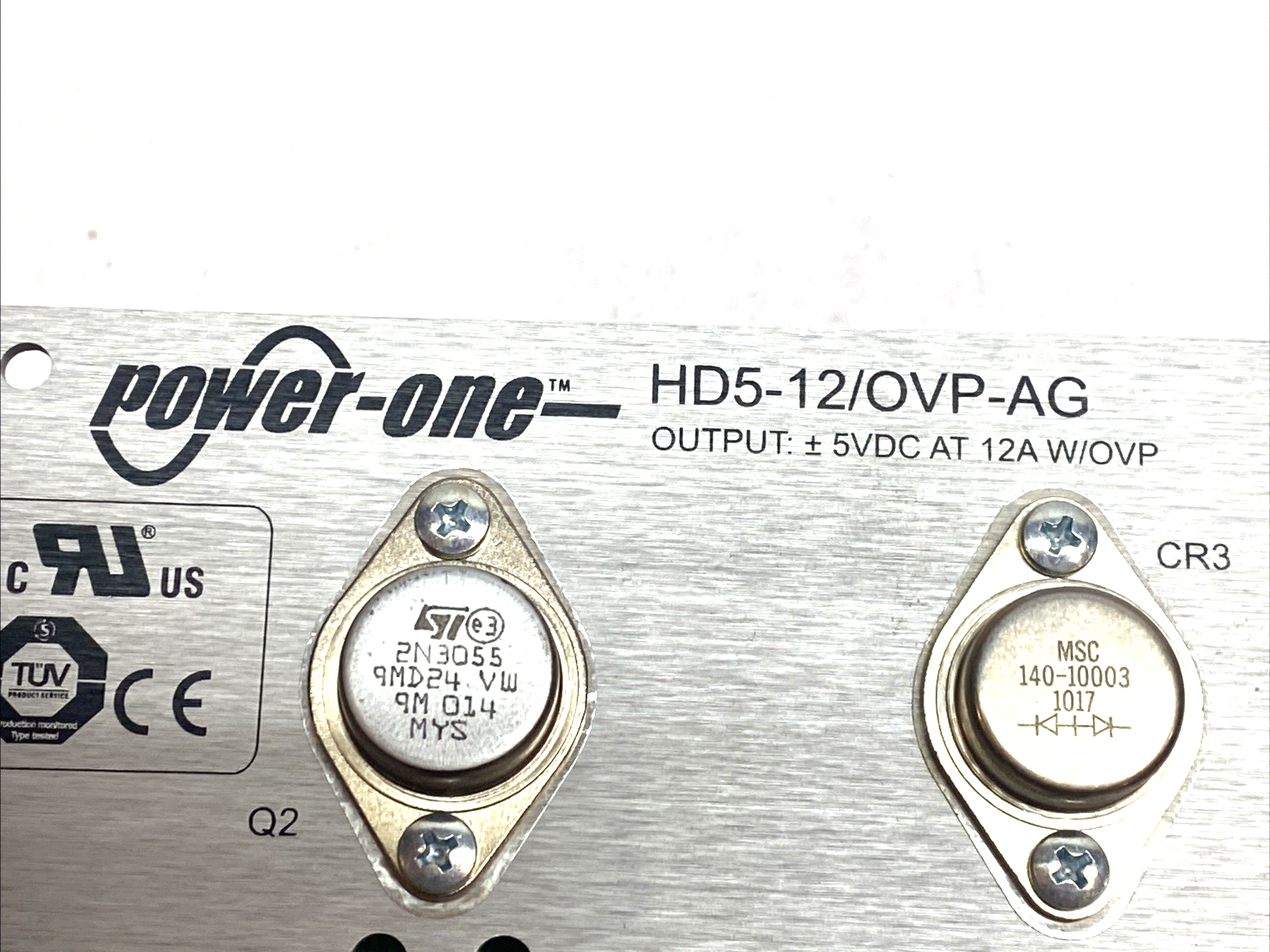 Power-One HD5-12/OVP-AG Linear AC-DC Power Supply 5V 12A 60W - Maverick Industrial Sales