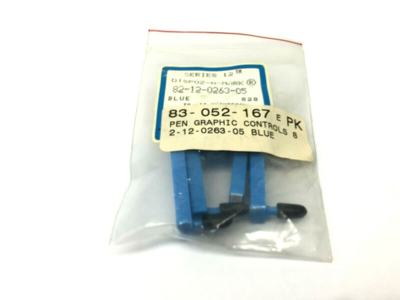 Graphic Control 82-12-0263-05 Disposable Pens Blue PKG OF 5 - Maverick Industrial Sales