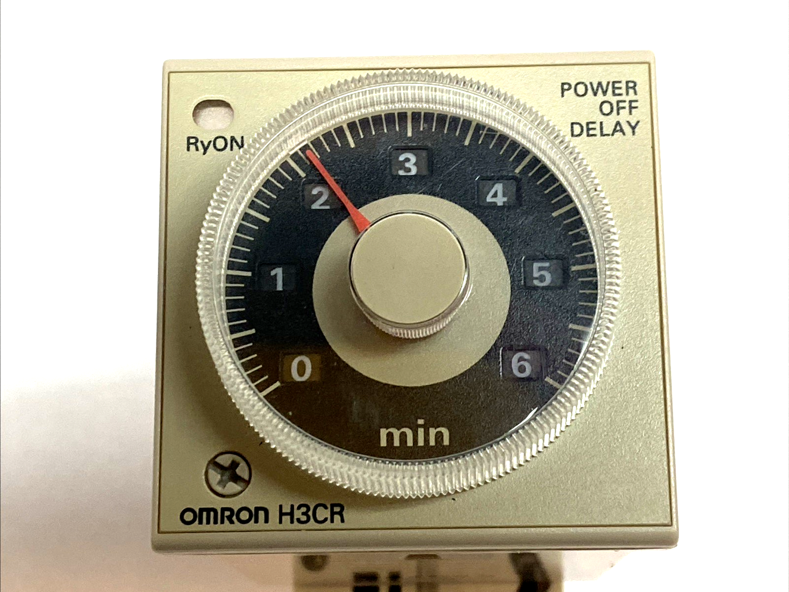 H3CR | Omron Timer w/ Square D 8501NR52 8‑pin Relay Socket DIN Rail Mount - Used - Maverick Industrial Sales