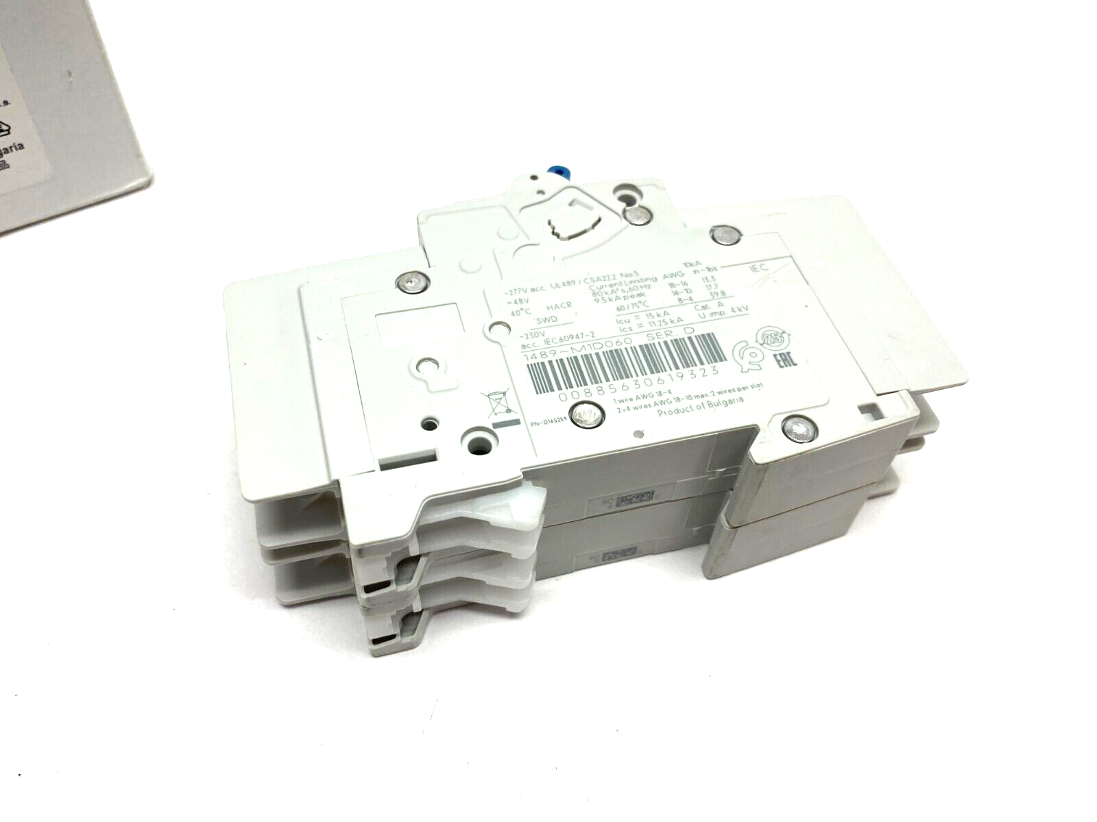 Allen Bradley 1489-M1D060 Ser. D Circuit Breaker 1-Pole 6A BOX OF 2 - Maverick Industrial Sales