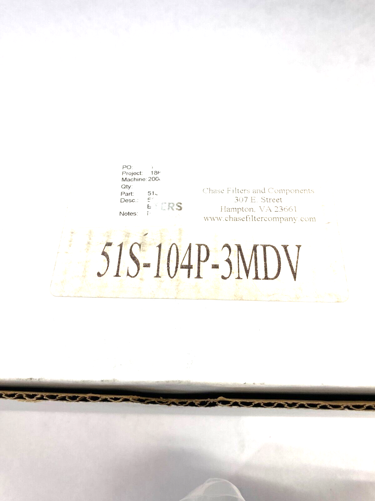 Chase Filters 51S-104P-3MDV T-Type Ultra High Pressure Filter 6000PSIG - Maverick Industrial Sales