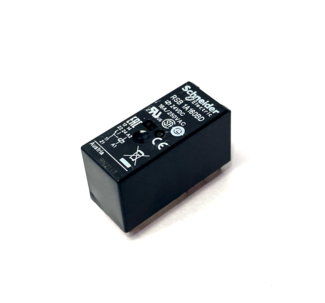 Schneider Electric RSB1A160BD Plug-In Relay 16A, 1CO, 24VDC 250VAC - Maverick Industrial Sales