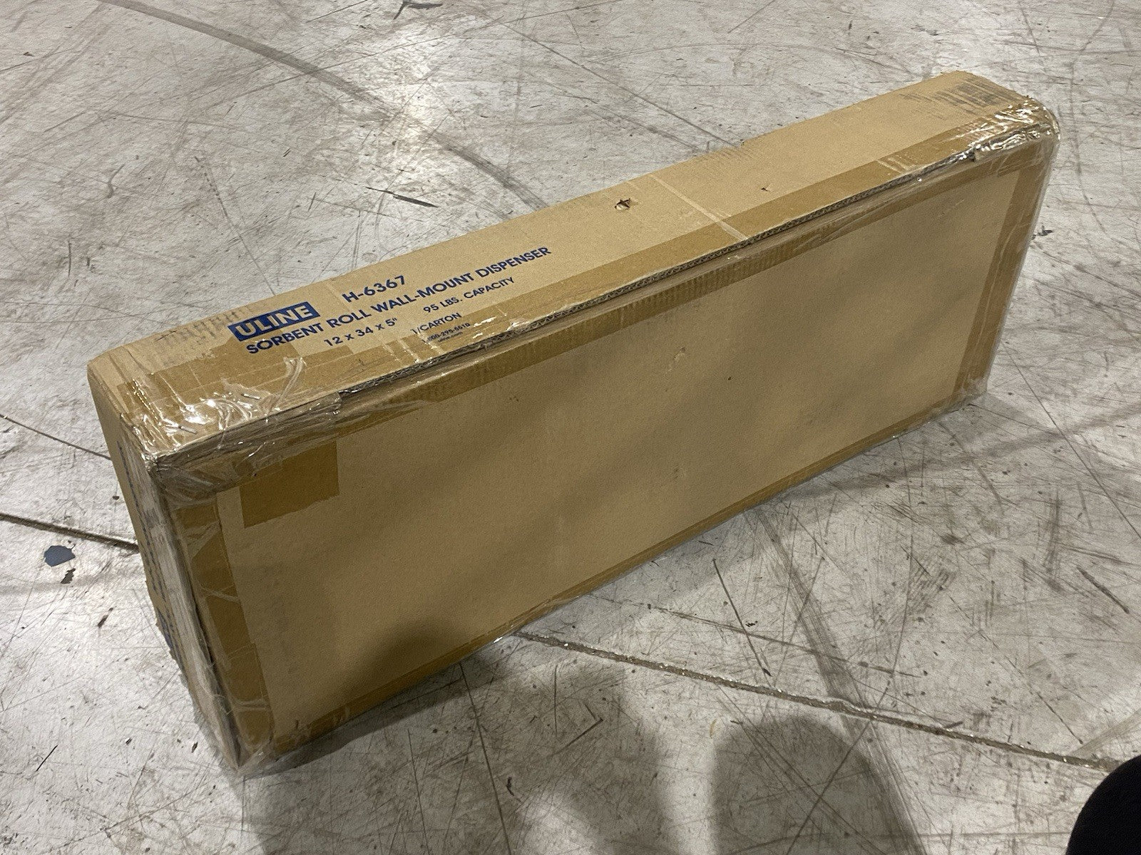 H-6367 | Uline Wall Mount Sorbent Roll Dispenser - New - Maverick Industrial Sales