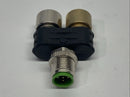 Murrelektronik 7000-41131-0000000 T-Coupler Slimline M12 Male / 2x M12 Female - Maverick Industrial Sales