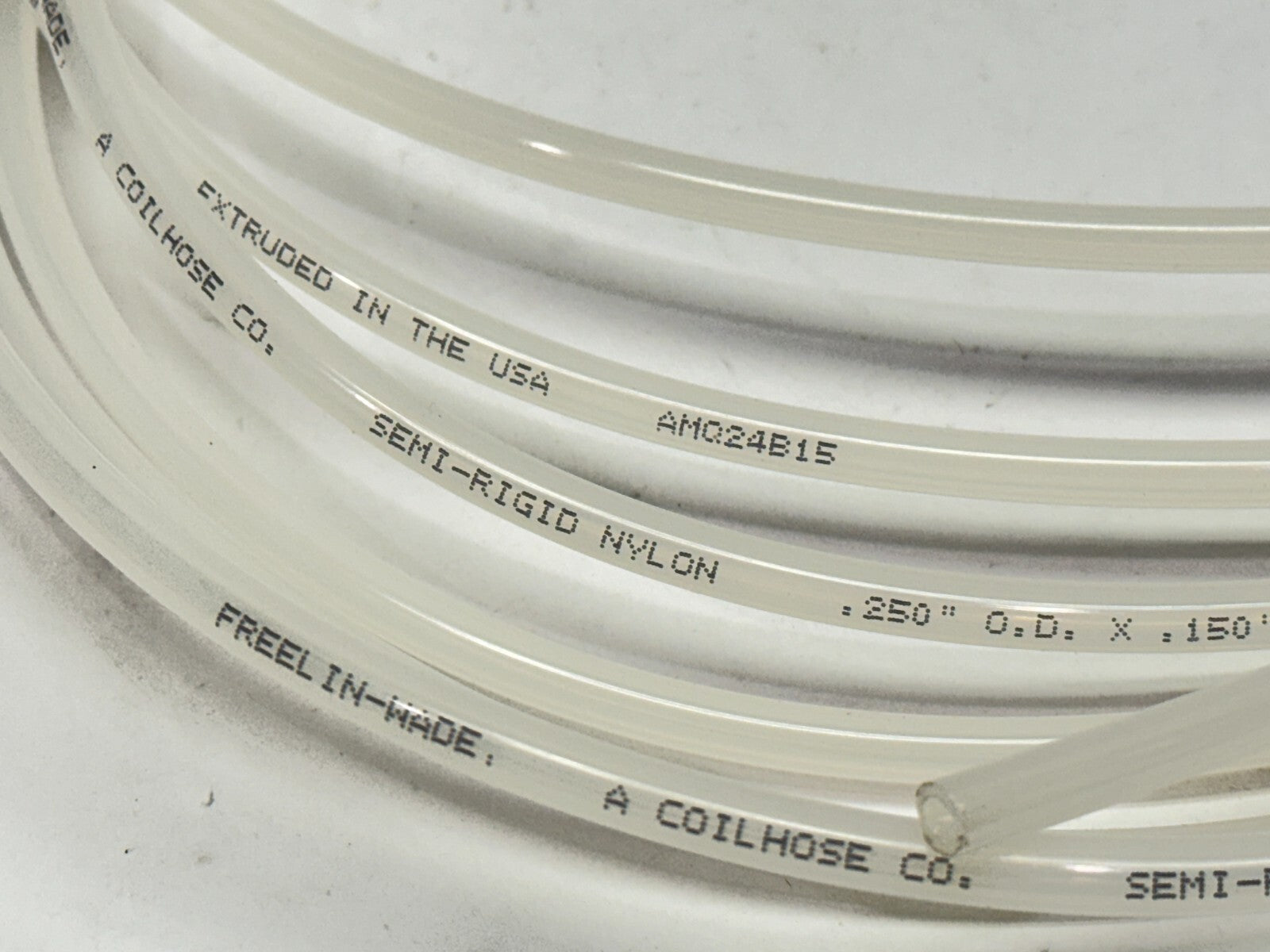 1E-282-10 | FreelinWade Nylon 11 High Pressure Tubing Natural 10 1/4" OD 17ft - New – Open box - Maverick Industrial Sales