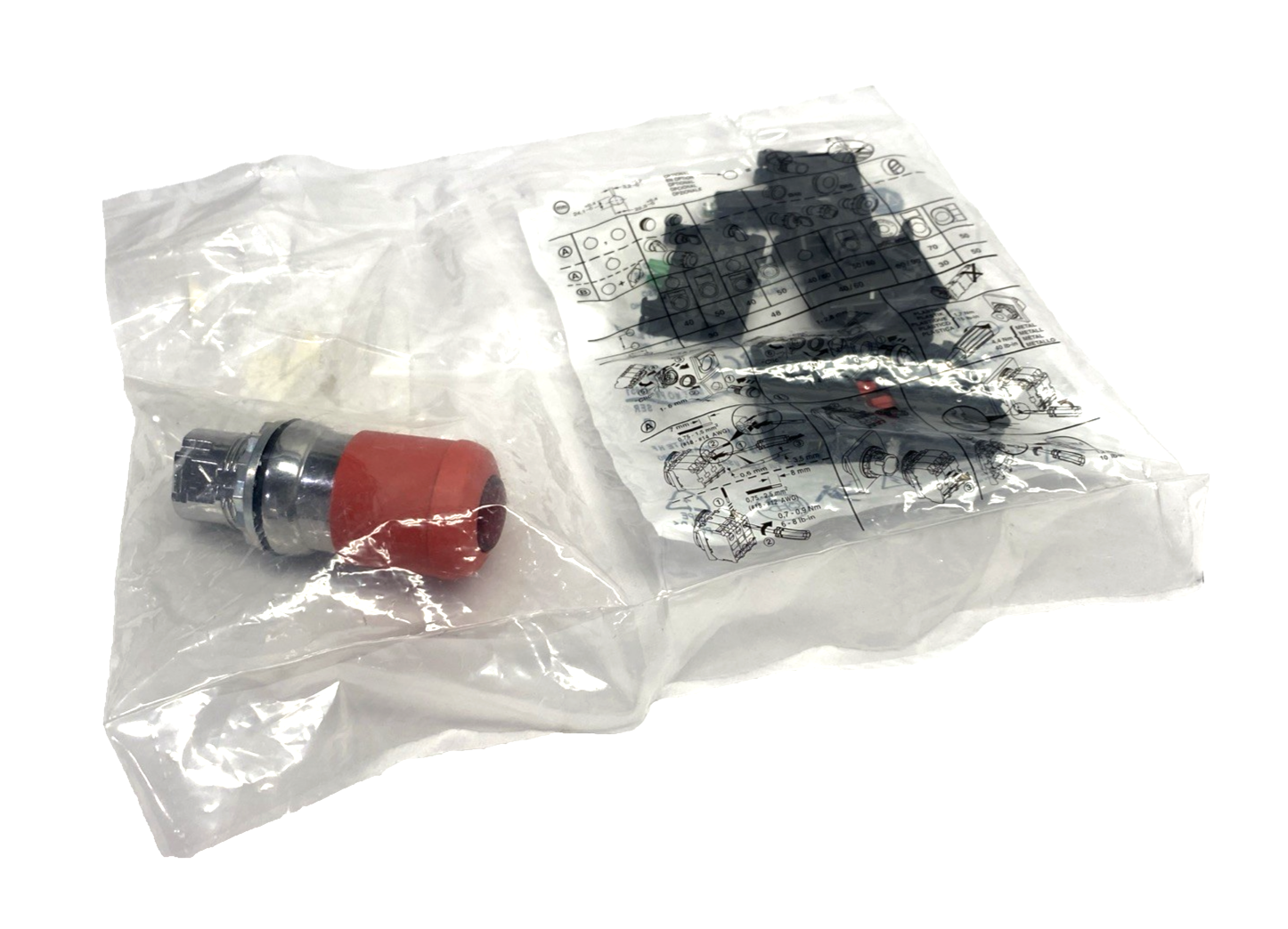 800FM-LMP34PN3RX12 | Allen Bradley Ser. B Illuminated 30mm Push/Pull Red Button - New – Open box - Maverick Industrial Sales