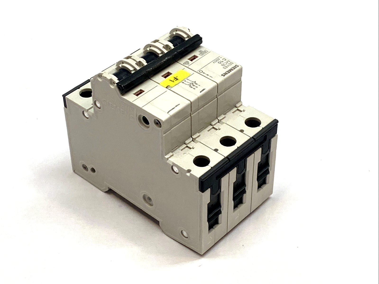 5SY6310-7 | Siemens SENTRON 3‑Pole C10 10A 400V 6kA Miniature Circuit Breaker - Used - Maverick Industrial Sales