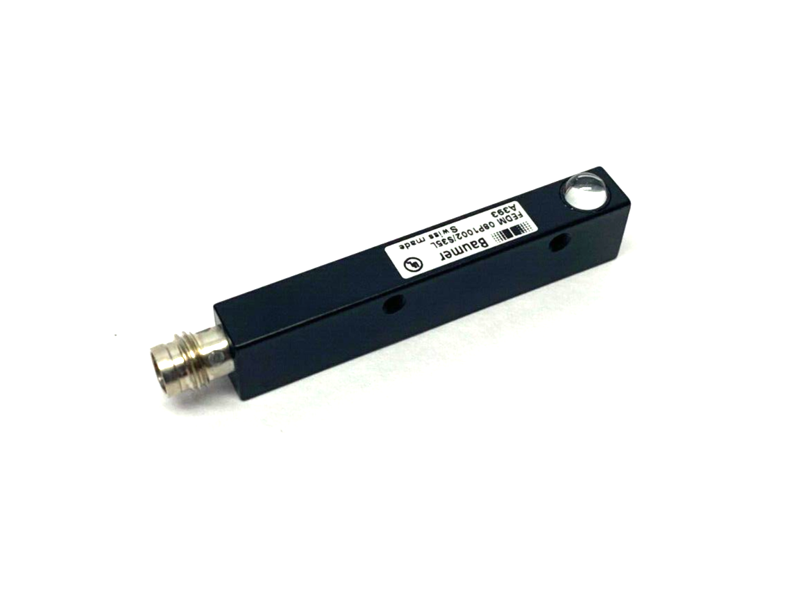 Baumer FEDM 08P1002/S35L Through-Beam Sensor 3-Pin M8 10-30VDC, 10236653 - Maverick Industrial Sales