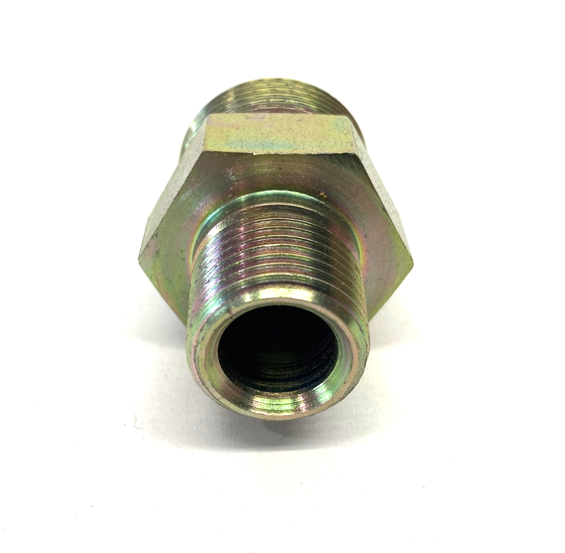 Parker 12-8 FLO-S Seal-Lok ORFS Straight Male Connector 3/4" to 1/2"-14 NPT - Maverick Industrial Sales