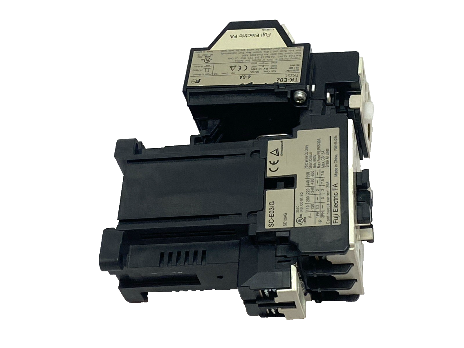 Fuji SC-E03/G Motor Starter Contactor & Overload TK-E02 - Maverick Industrial Sales