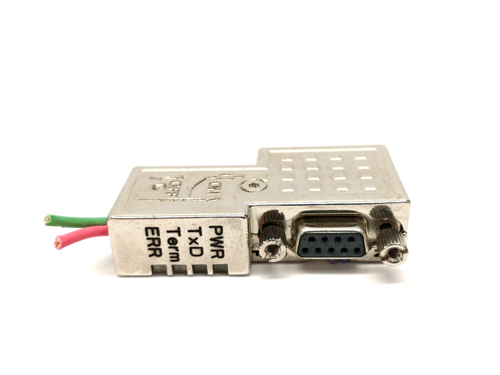 Brad Harrison PA9D01-42 D-Sub Connector w/ LEDs & Programming Port, 90 Degree - Maverick Industrial Sales