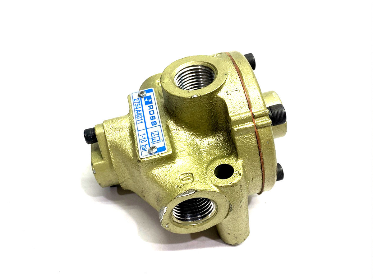 ROSS 2754A4011 Directional Control Inline Poppet Valve 3/2 Single Pilot 1/2" NPT - Maverick Industrial Sales