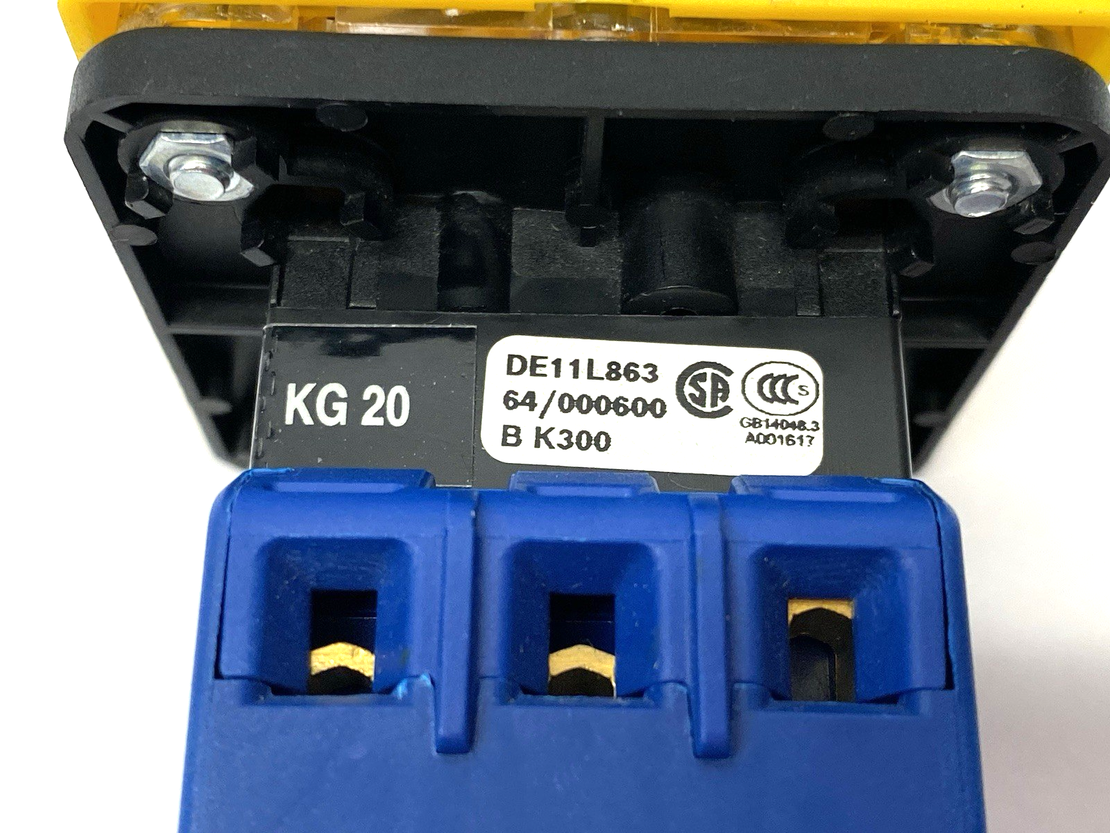 KG20 DE11L863,KG20B.T203/01.E | Kraus & Naimer KG20 DE11L863 Load Switch Disconnecter 25A KG20B.T203/01.E - Used - Maverick Industrial Sales