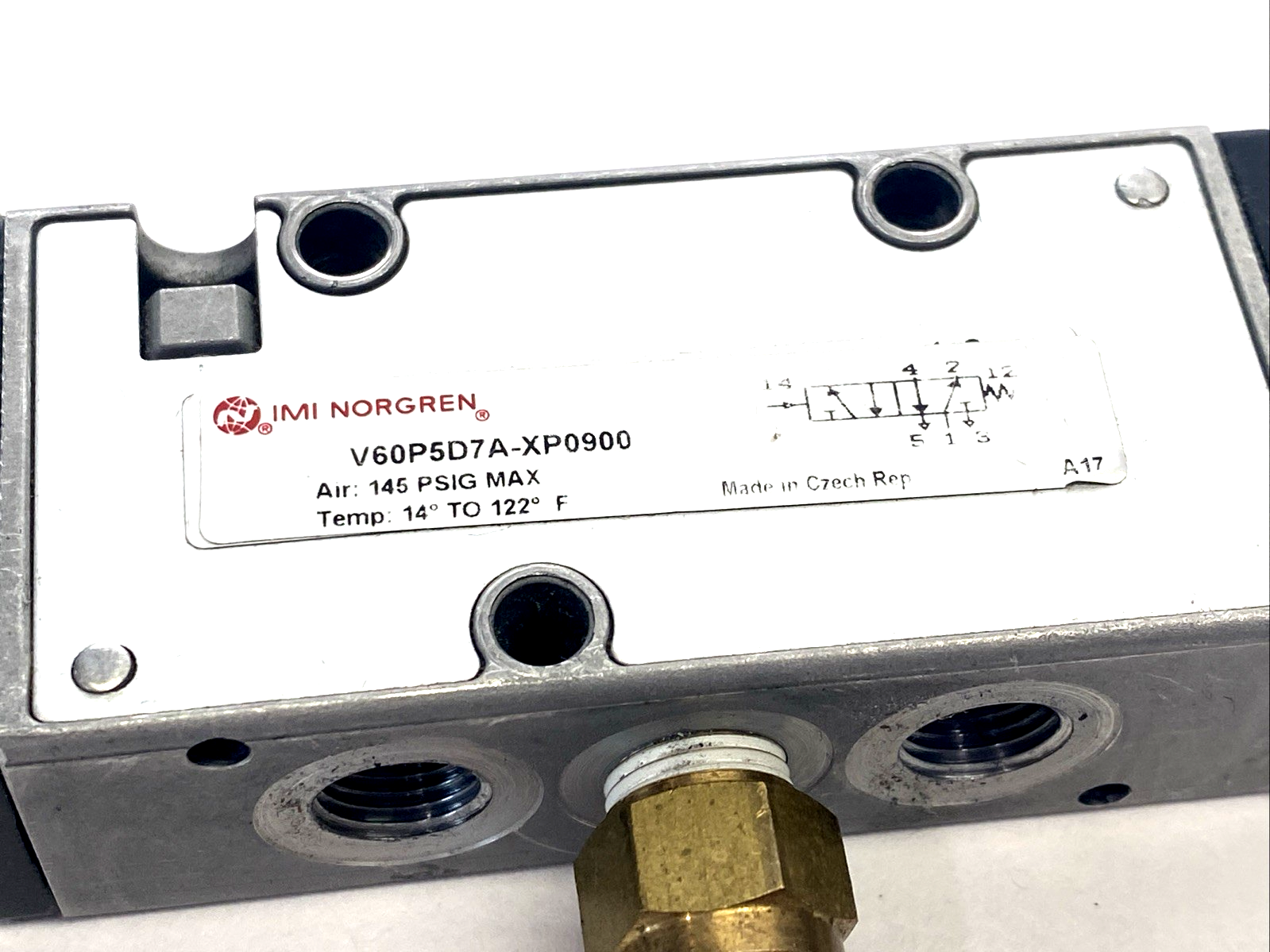 IMI Norgren V60P5D7A-XP0900 5/2 Air Actuated Spring Return Valve, 1/8" NPT - Maverick Industrial Sales