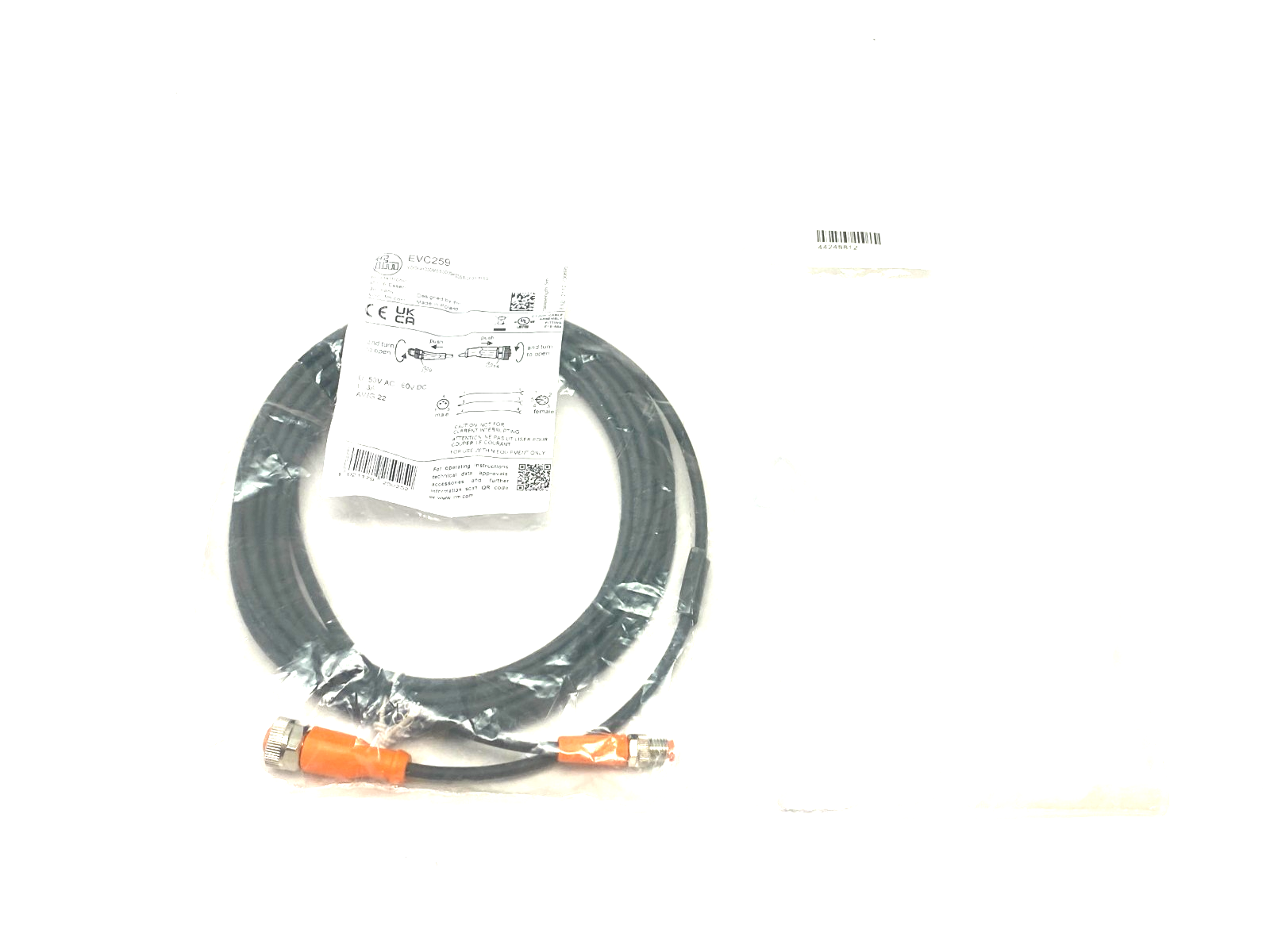 Ifm EVC259 Connection Cable M8 to M12 VDOGH030MSS0005H03STGF030MSS - Maverick Industrial Sales