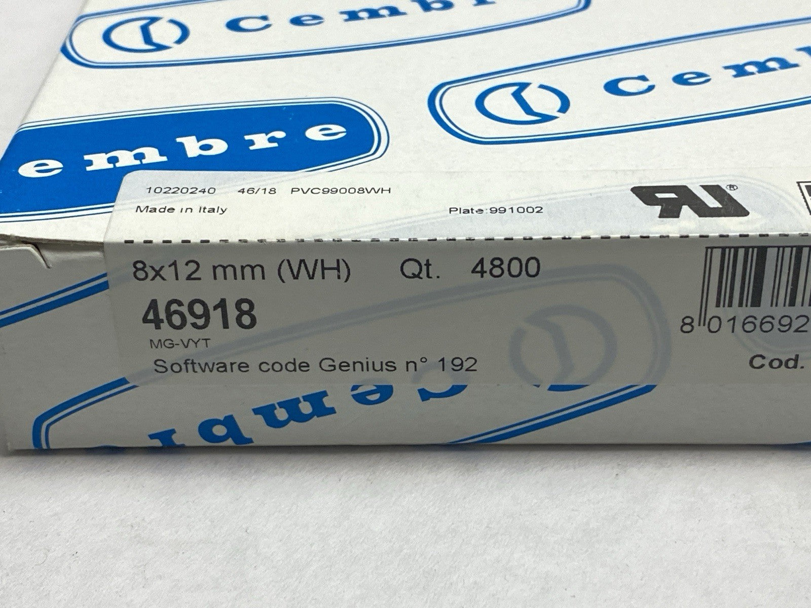 Cembre 46918 Adhesive Labels MG-VYT QTY OF 4800 - Maverick Industrial Sales