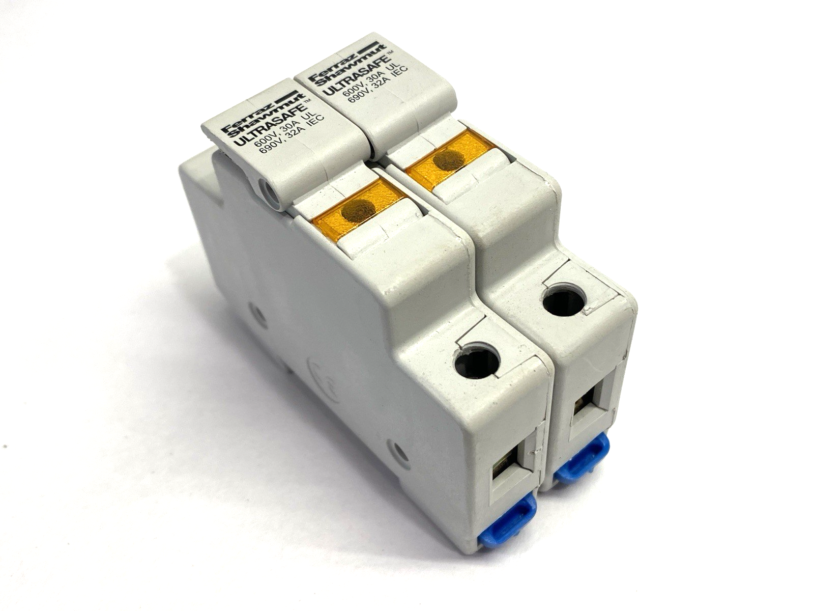 Ferraz Shawmut USM1I Fuse Holder 600V 32A LOT OF 2 - Maverick Industrial Sales