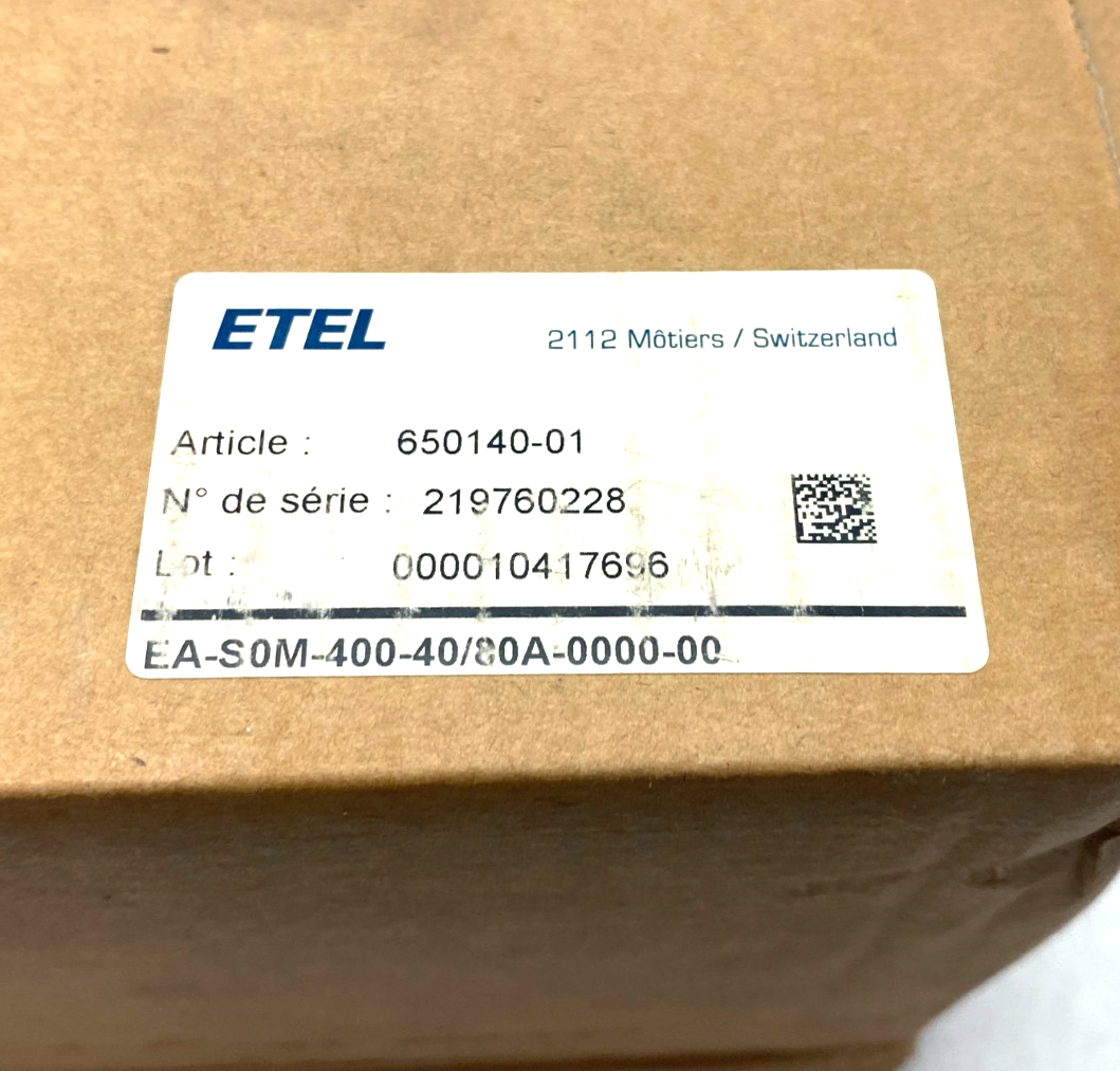 ETEL EA-S0M-400-40/80A-0000-00 AccurET Power Supply Module 650140-01 - Maverick Industrial Sales