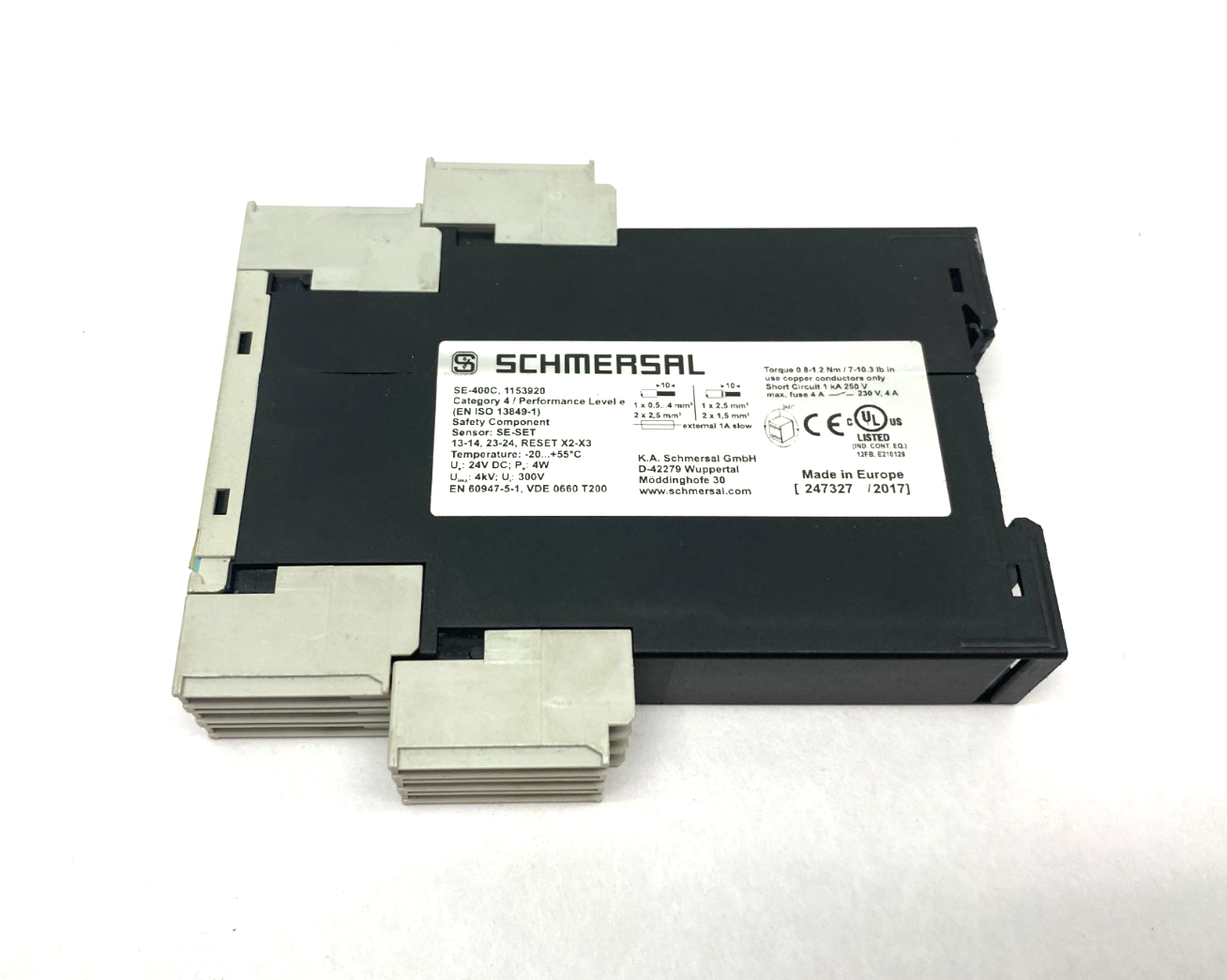 Schmersal SE-400C Safety Component Relay 1153920 - Maverick Industrial Sales