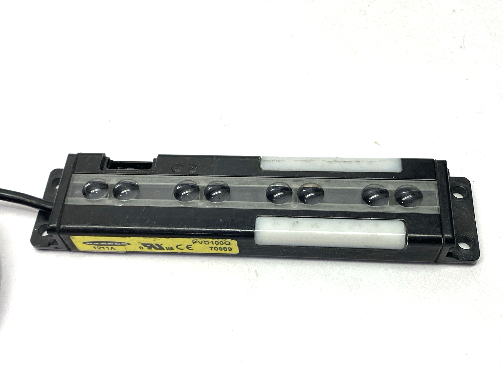 PVD100Q | Banner Single Piece Part Verification Sensor 100mm 4-Ch 2m Range 70989 - For parts or not working - Maverick Industrial Sales
