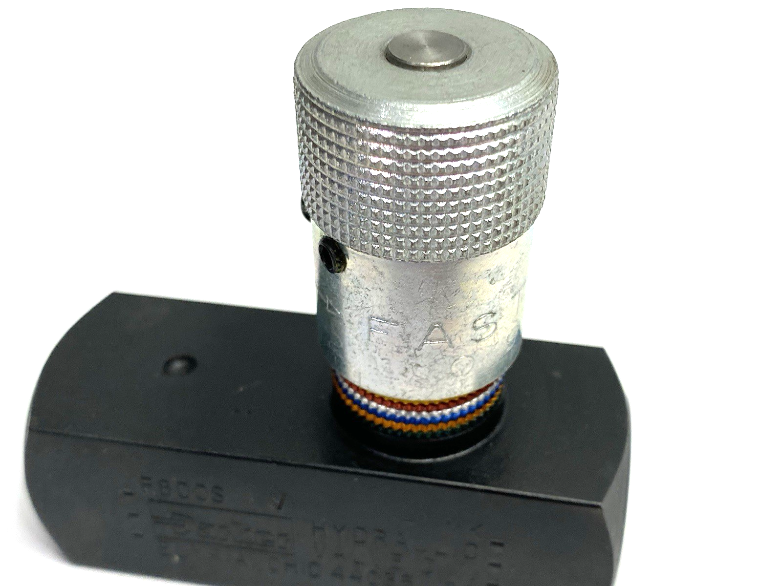 | Parker F800S-V Colorflow In-Line Flow Control Valve, 1/2" NPTF Connection - New – Open box - Maverick Industrial Sales