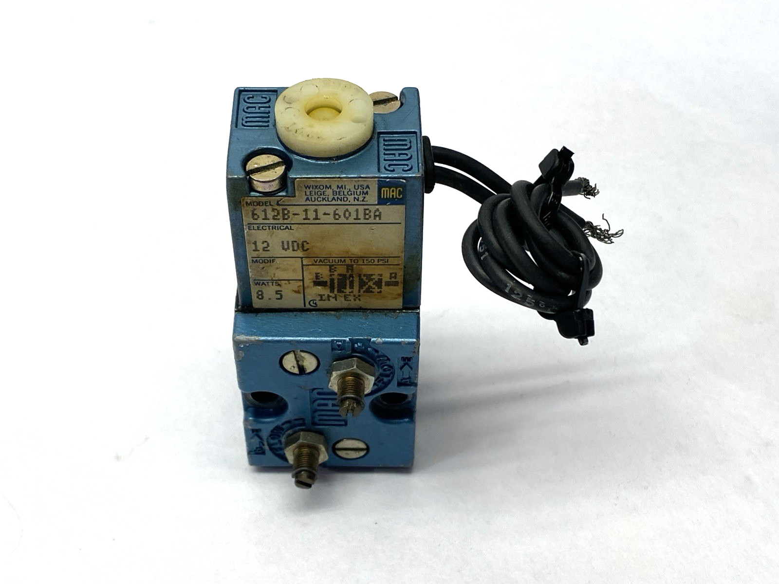 612B-11-601BA | MAC Valves Pneumatic Solenoid Valve 1/4" Ports - Used - Maverick Industrial Sales