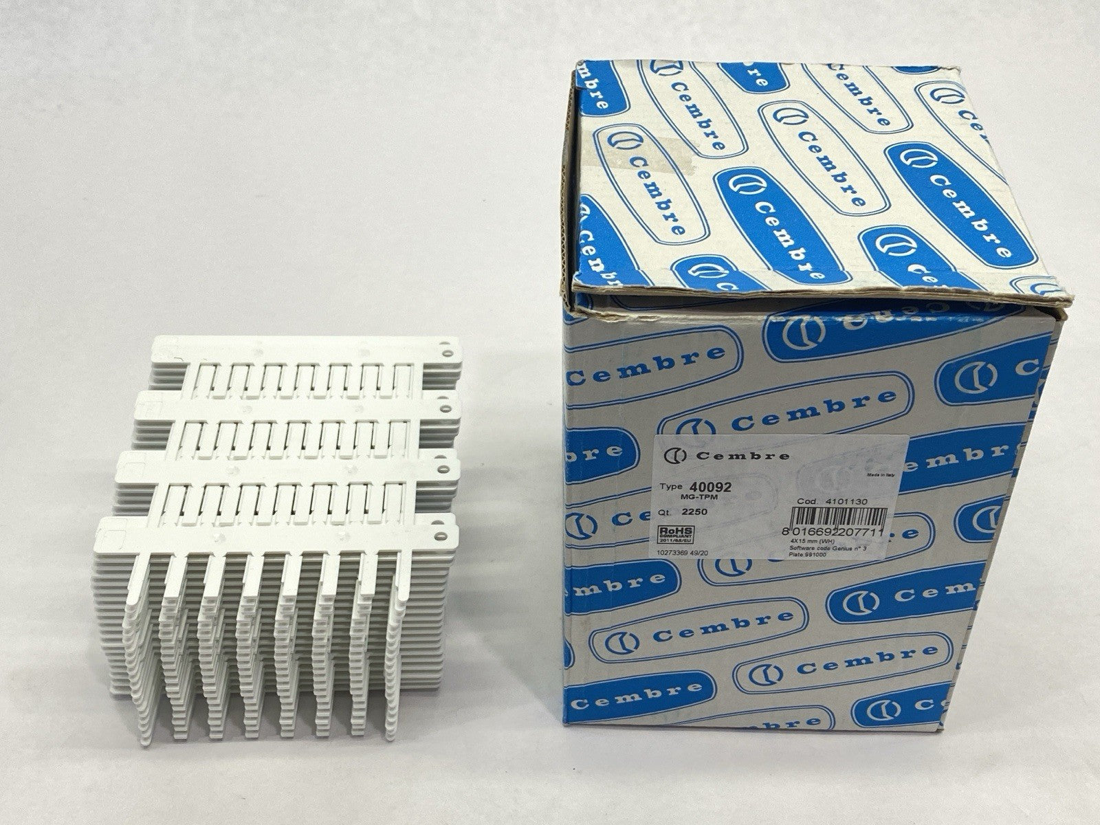 Cembre 40092 Terminal Marker Tags MG-TPM QTY OF 1800 - Maverick Industrial Sales