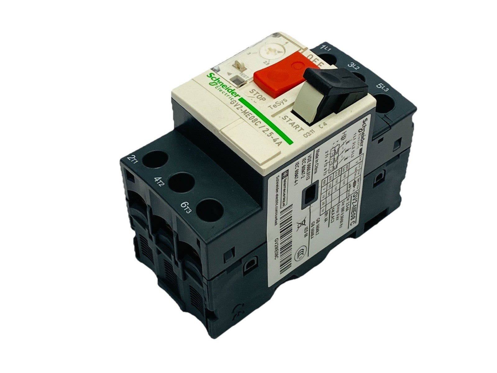Schneider Electric GV2-ME08C Manual Motor Starter 2.5-4A - Maverick Industrial Sales