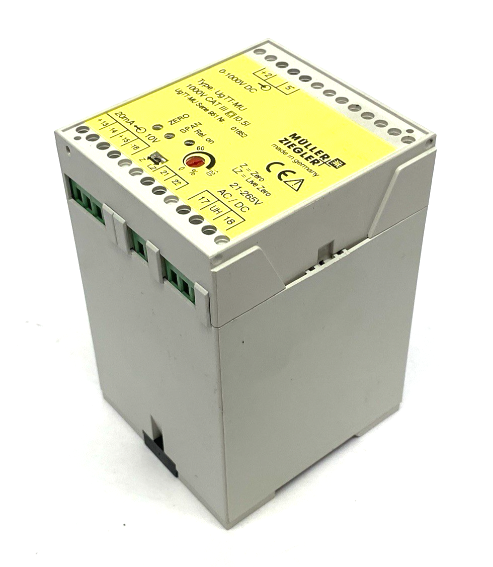 UgTT-MU | Müller + Ziegler Measuring Transducer, Direct, up to 1000 V (CAT III) - Used - Maverick Industrial Sales