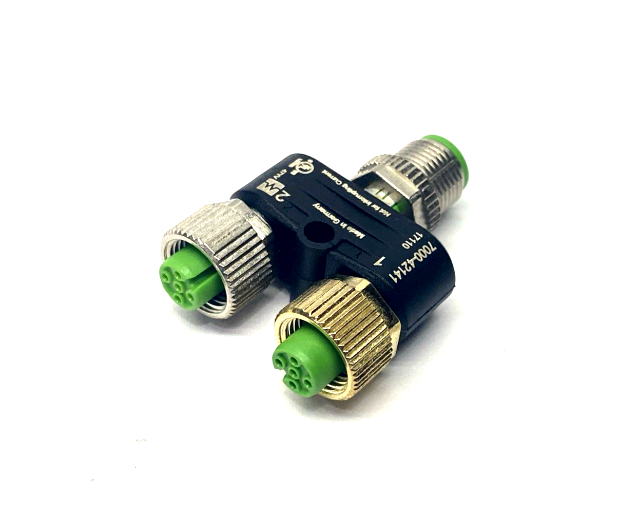 Murr Elektronik 7000-42141-0000000 T-Coupler M12 5-Pin, Male To x2 Female - Maverick Industrial Sales
