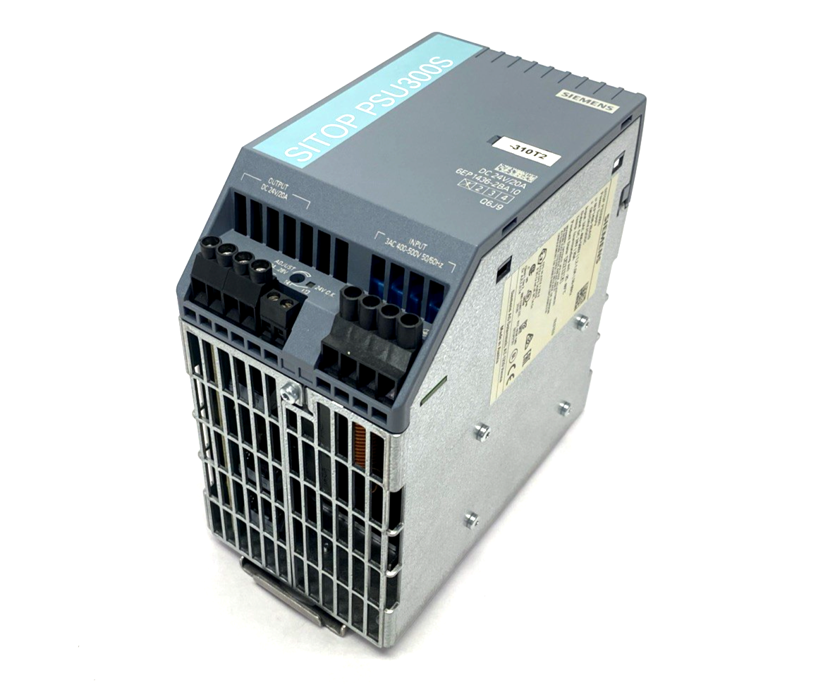 Siemens 6EP1436-2BA10 SITOP PSU300S 20A Stabilized Power Supply 400-500VAC 24VDC - Maverick Industrial Sales
