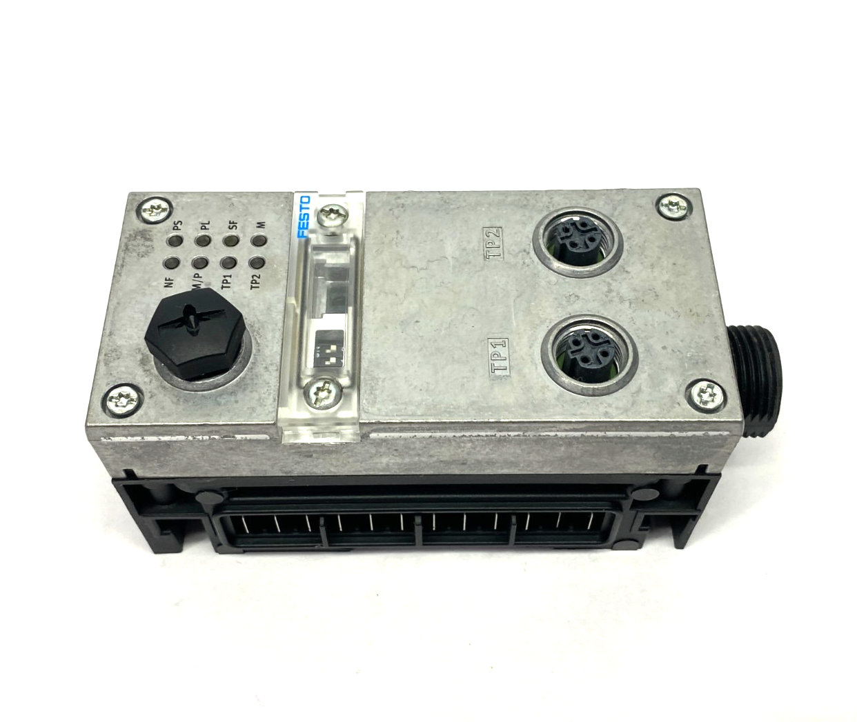 Festo CPX-FB33 Bus Node 548755 w/ CPX-GE-EV-S-7/8-4POL Interlink Block 541248 - Maverick Industrial Sales