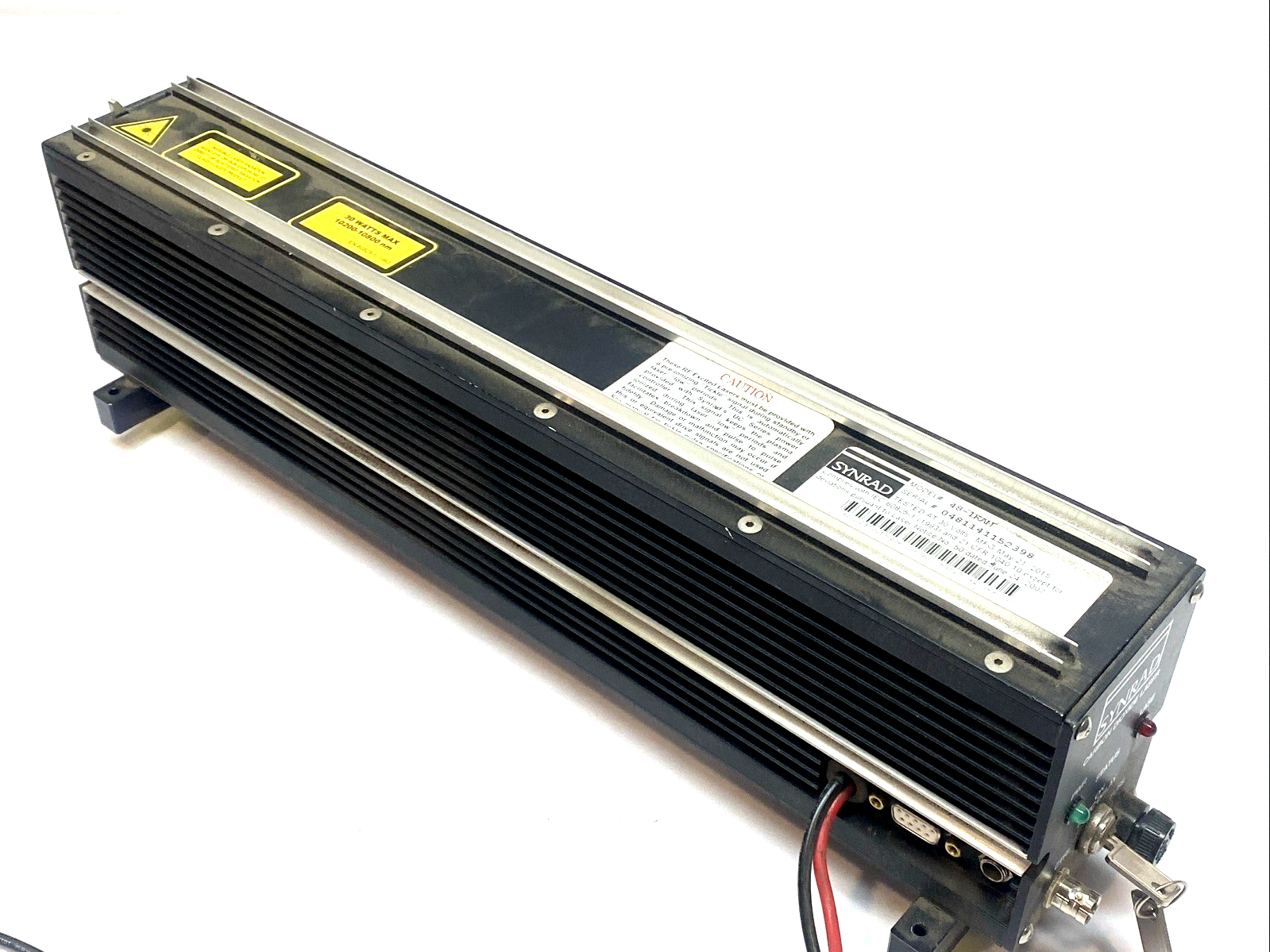 48-1KAM | Synrad CO2 Laser 10W Air Cooled 30VDC - Marking Engraving - For parts or not working - Maverick Industrial Sales