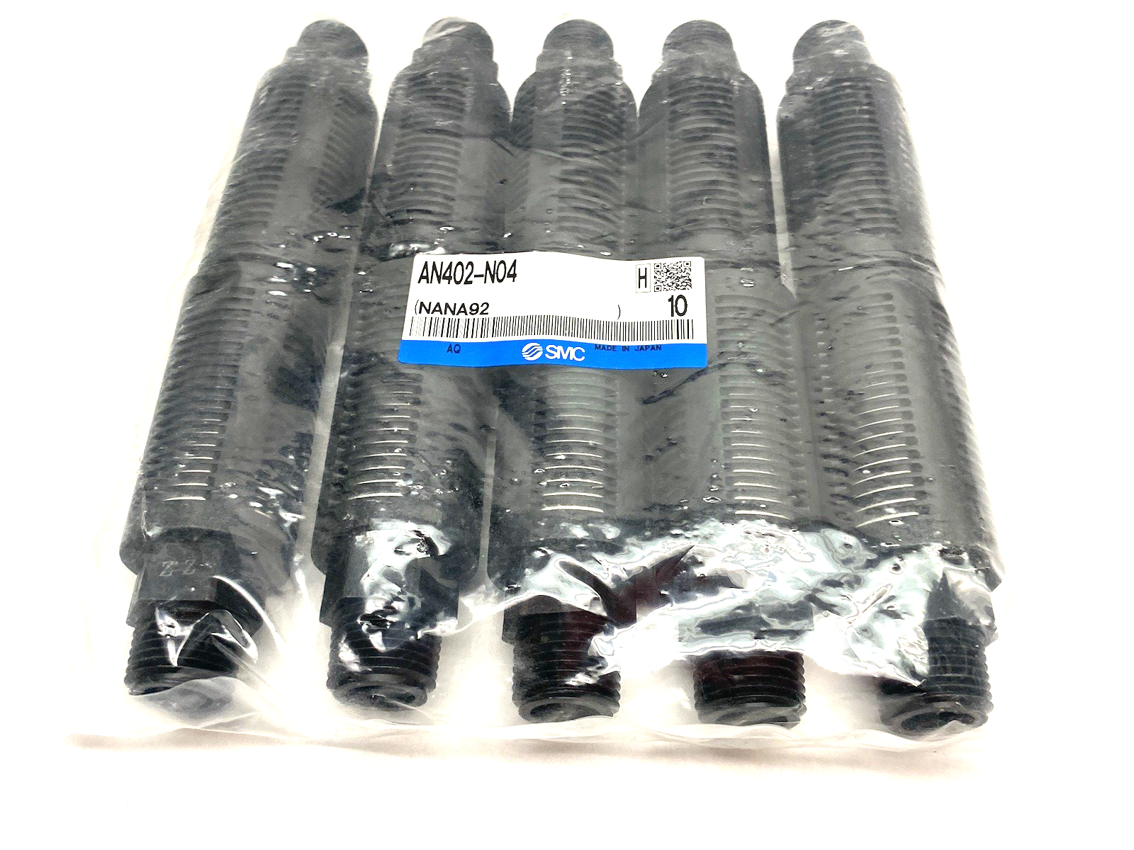 AN402-N04 | SMC Noise Reduction Pneumatic Muffler 1/2" NPT PKG OF 10 - New - Maverick Industrial Sales