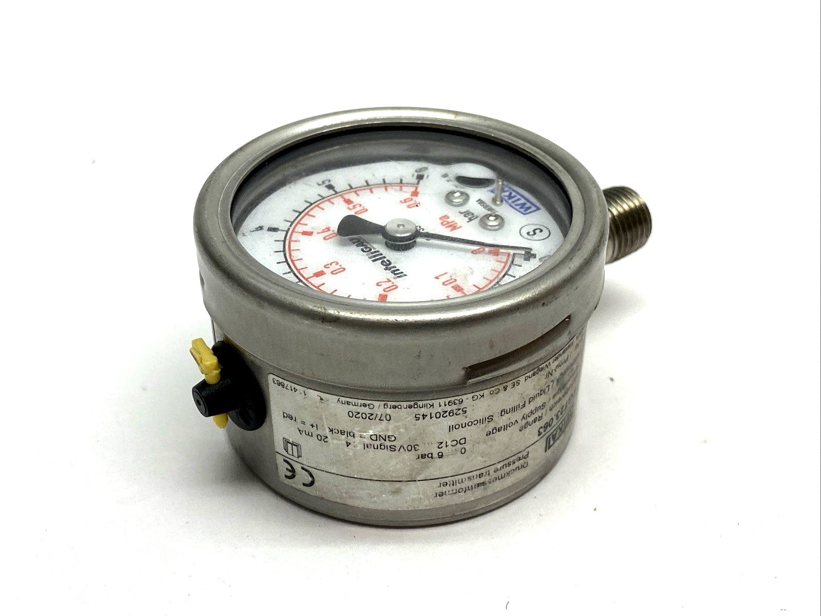 Wika PGT23.063 Bourdon Tube Pressure Gauge w/ Output Signal - Maverick Industrial Sales