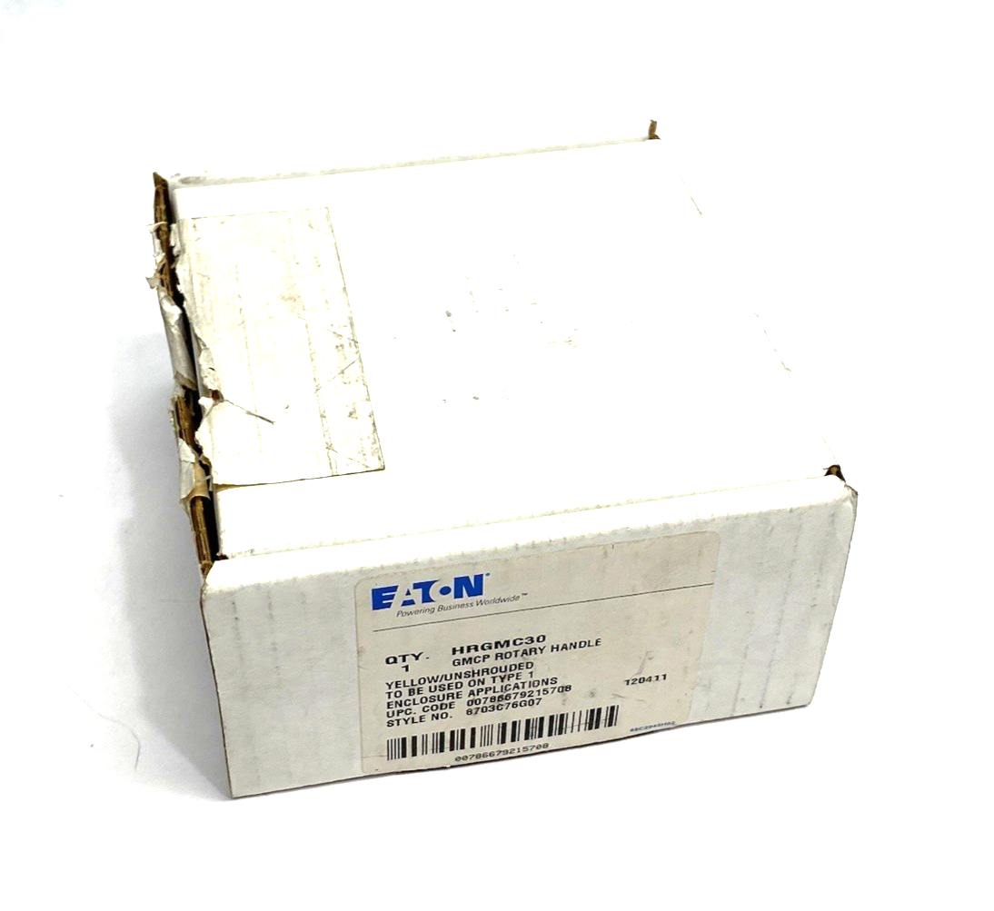 HRGMC30 | Eaton Unshrouded Yellow GMCP Rotary Handle Type 1 8703C76G07 - New – Open box - Maverick Industrial Sales