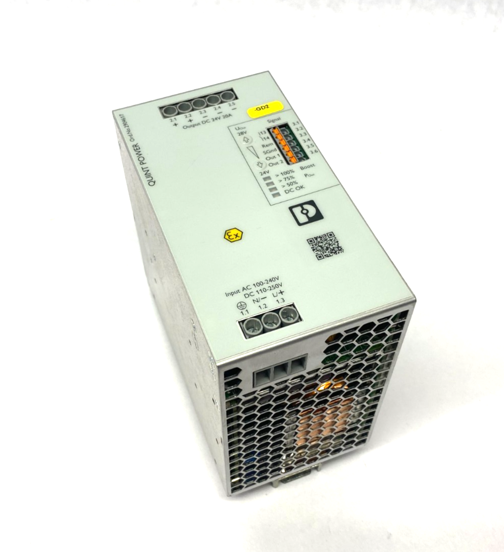 Phoenix Contact QUINT4-PS/1AC/24DC/20/+ Primary Switched Power Supply 2904617 - Maverick Industrial Sales