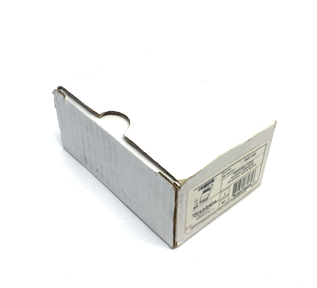 Edwards Signaling EG1-HD Genesis Klaxon Temporal Horn Module White 24VDC/CC - Maverick Industrial Sales