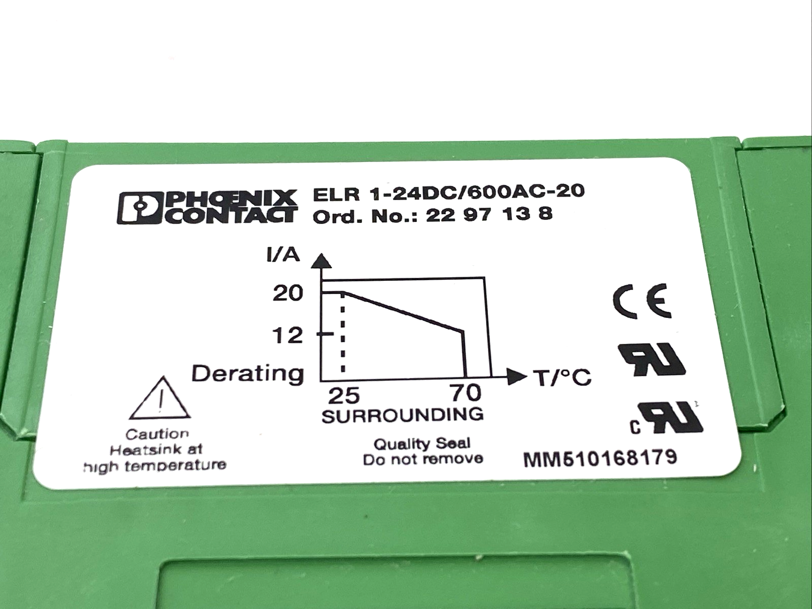 Phoenix Contact ELR 1-24DC/600AC-20 Solid-State Contactor 2297138 - Maverick Industrial Sales